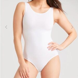 White Sleeveless Bodysuit